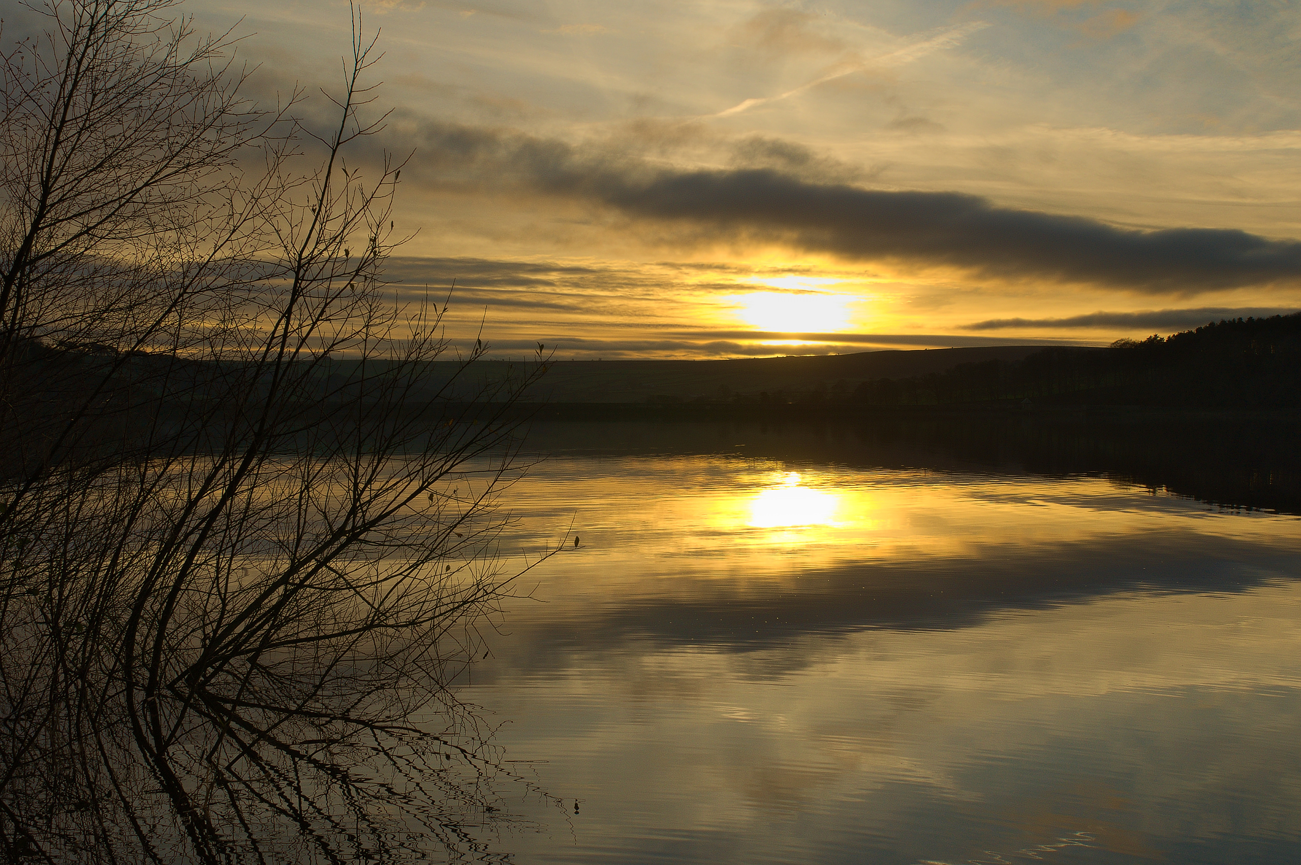 reservoir sunset