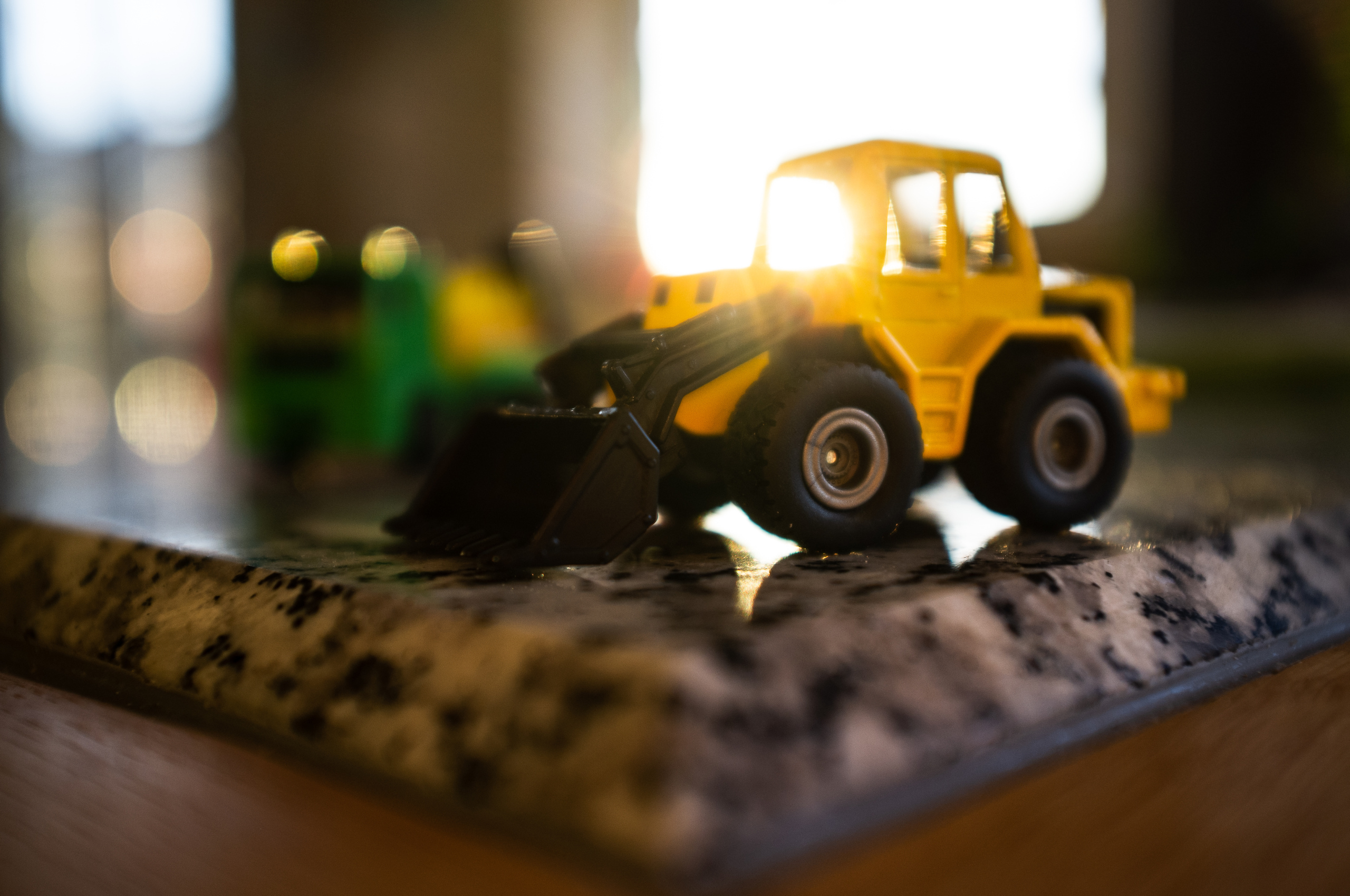 sunset on the workers